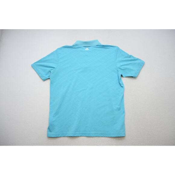 Adidas Golf Polo ClimaLite Blue Short Sleeve Athletic Golf Shirt Mens Sz Large - Picture 8 of 8
